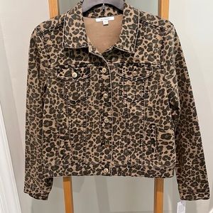 NWT “STS blue” leopard denim jacket 🐆🖤🤎